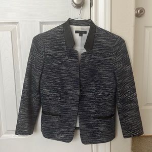 Ann Taylor Blue Pattern Blazer